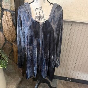 Unity World Wear Blue and Black Hooded Jacket